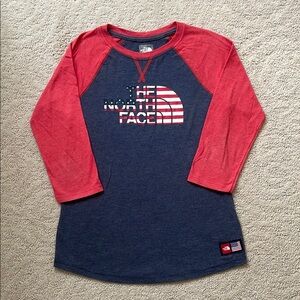 The North Face IC Tri-Blend 3/4 Sleeve Tee - Size 10/12